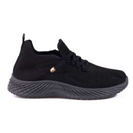 Scarpe sportive da donna in tessuto Shelovet nere nero