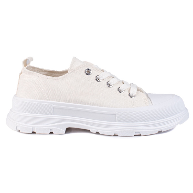 PA1 Sneakers con plateau da donna Shelovet bianche bianca