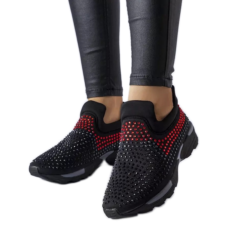 PA1 Sneakers nere decorate con strass Berger nero