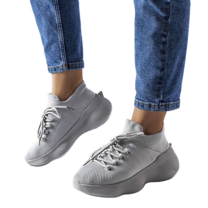 Sneakers in tessuto grigio di Lavallée