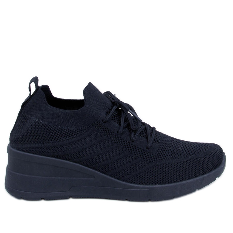PA1 Paquet Sneakers nere con zeppa nero