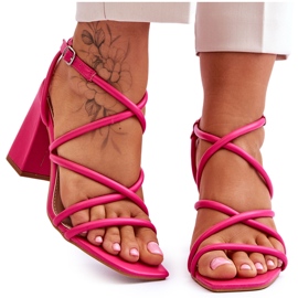 FJ1 Sandali Classici Tacco Alto Fucsia Lucetta rosa