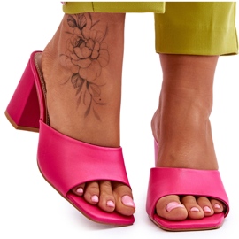 FJ1 Pantofole Classiche in Pelle da Donna Fucsia Loara rosa
