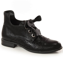 Stivali piatti traforati Jezzi W JEZ319D nero