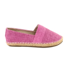 American Club Ballerine per ragazze espadrillas americane rosa