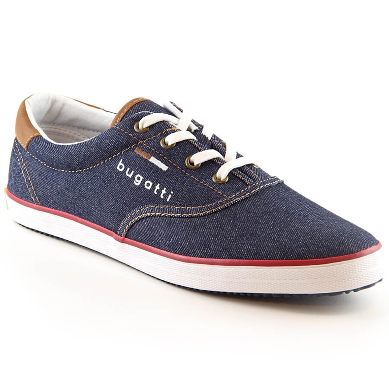Comode scarpe sportive da uomo in denim Bugatti LL153143 blu