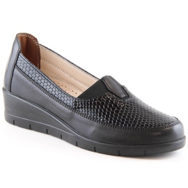 Scarpe con zeppa slip-on nere da donna T.Sokolski W23-481 nero