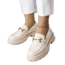 Scarpe laccate beige di Simard