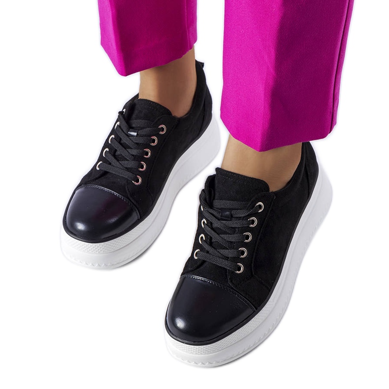 Sneakers nere con plateau Pascaline nero