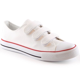 Sneaker Atletico CNSD-1 bianche con velcro bianco