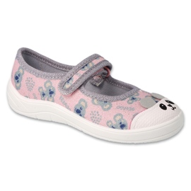 Scarpe per bambini Befado 208X049 rosa grigio