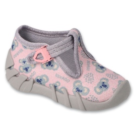 Scarpe per bambini Befado 110P474 rosa grigio