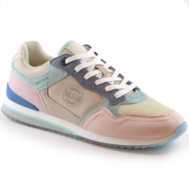 Scarpe sportive in pelle da donna sneakers Big Star LL274347 multicolore