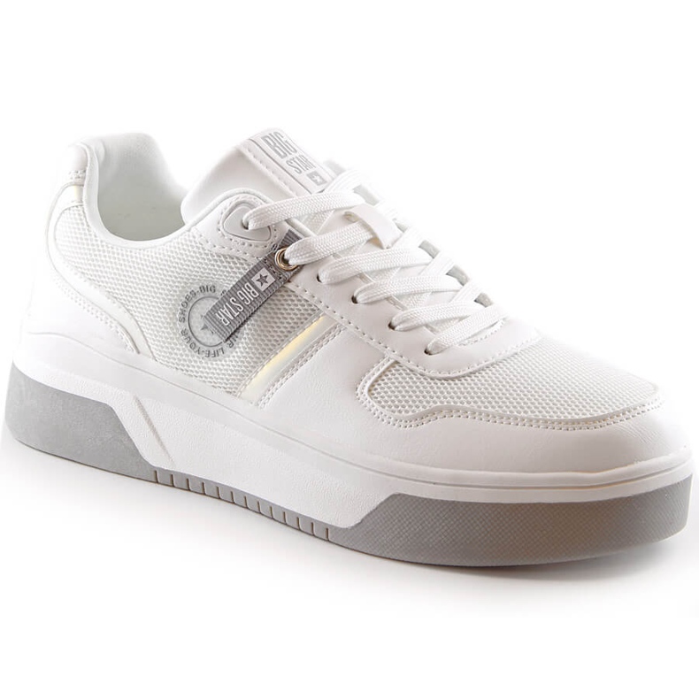 Scarpe sportive da donna stringate bianche Big Star LL274A024 bianca