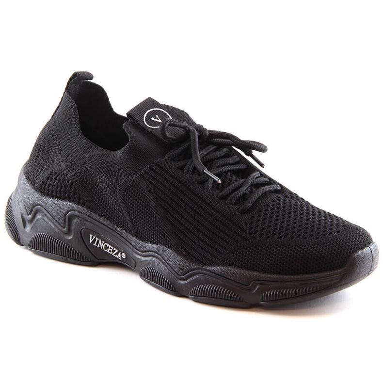 Scarpe sportive slip-on da donna nere Vinceza 13574 nero