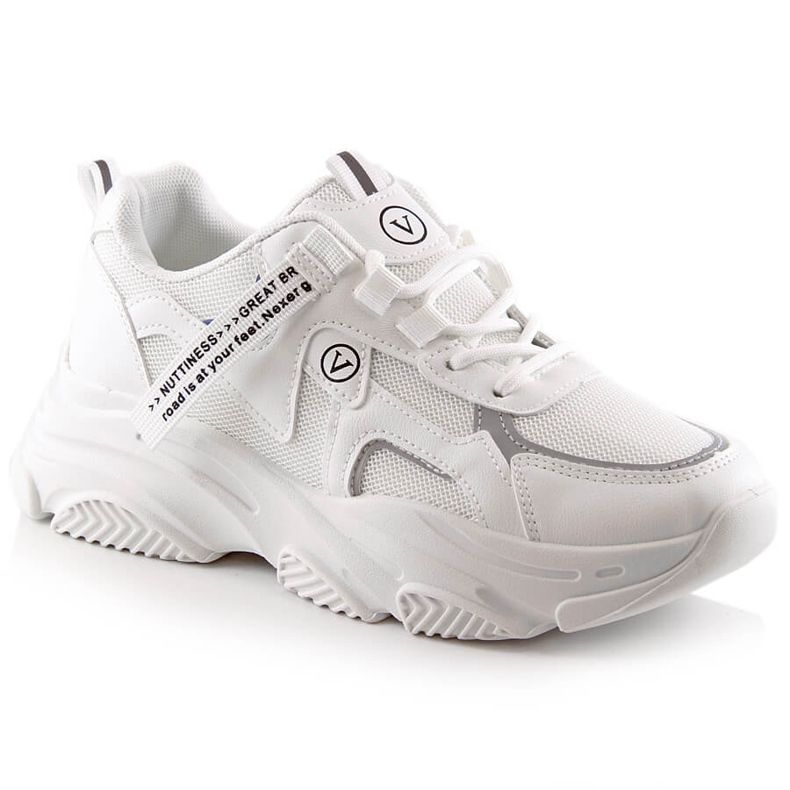 Scarpe sportive da donna sneakers bianche Vinceza 13584 bianca