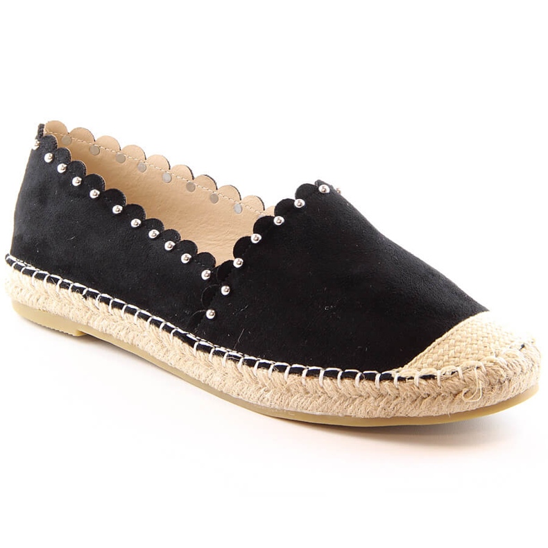 Espadrillas senza lacci da donna nere Vinceza 34595 nero