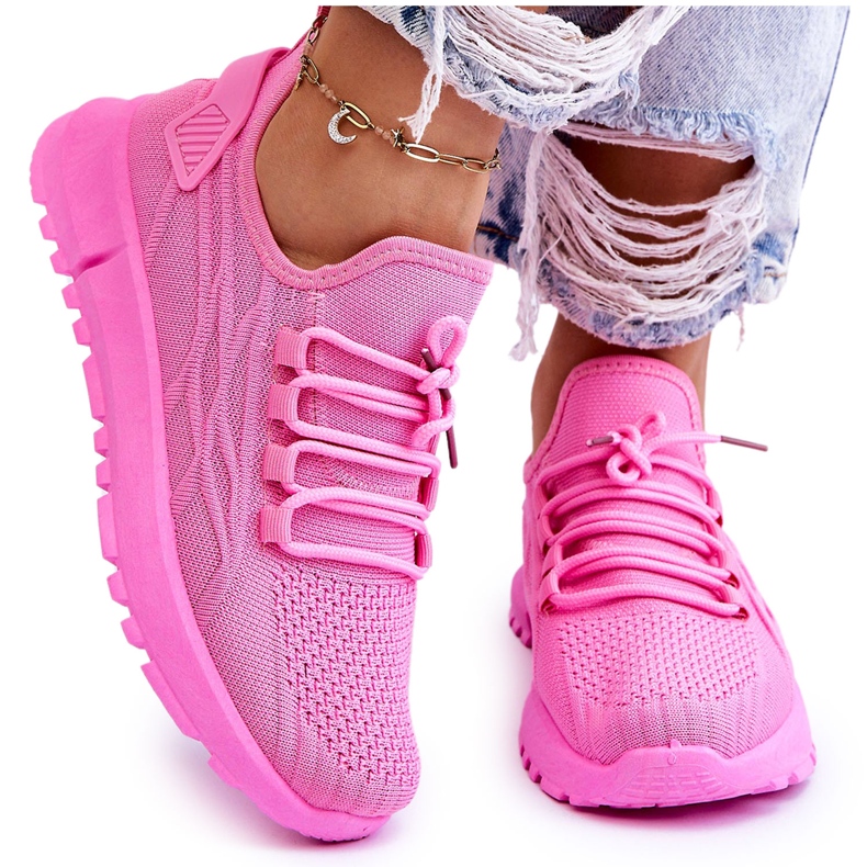FB2 Sneakers Sportive Slip-On da Donna Rosa Rosett