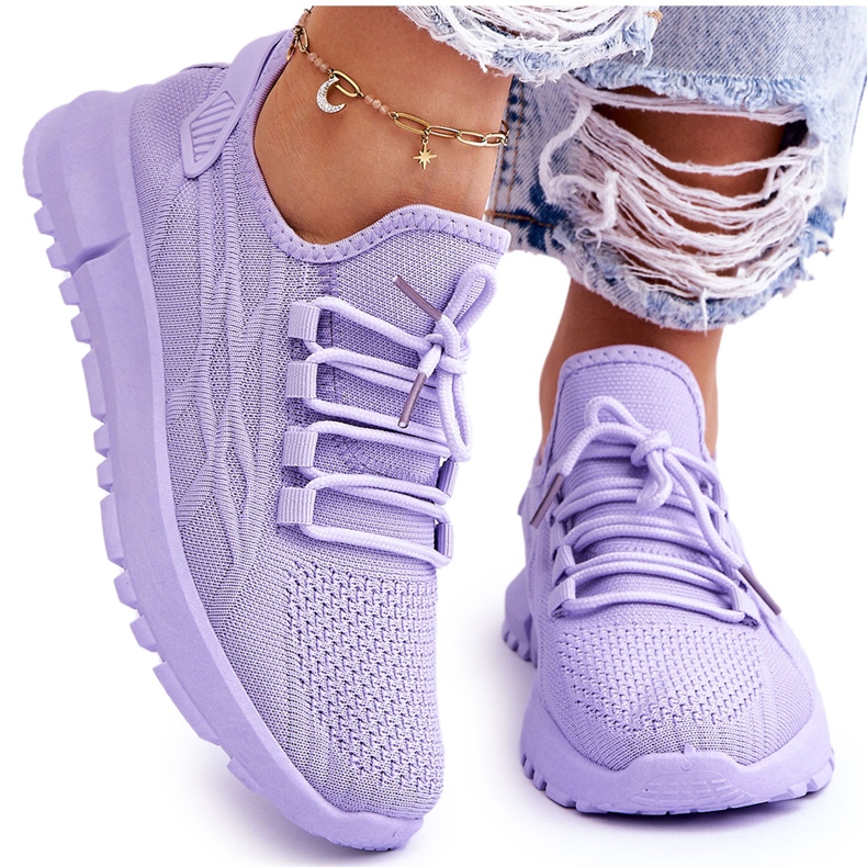 FB2 Sneakers senza lacci da donna Purple Rosett viola
