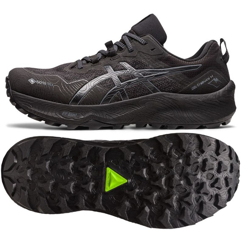 Scarpe da corsa Asics Gel-Trabuco 11 Gtx 1011B608 002 nero