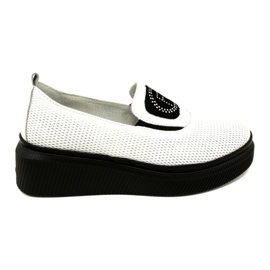 Filippo Scarpe da donna bianche in pelle alla moda DP4572/23 WH bianca