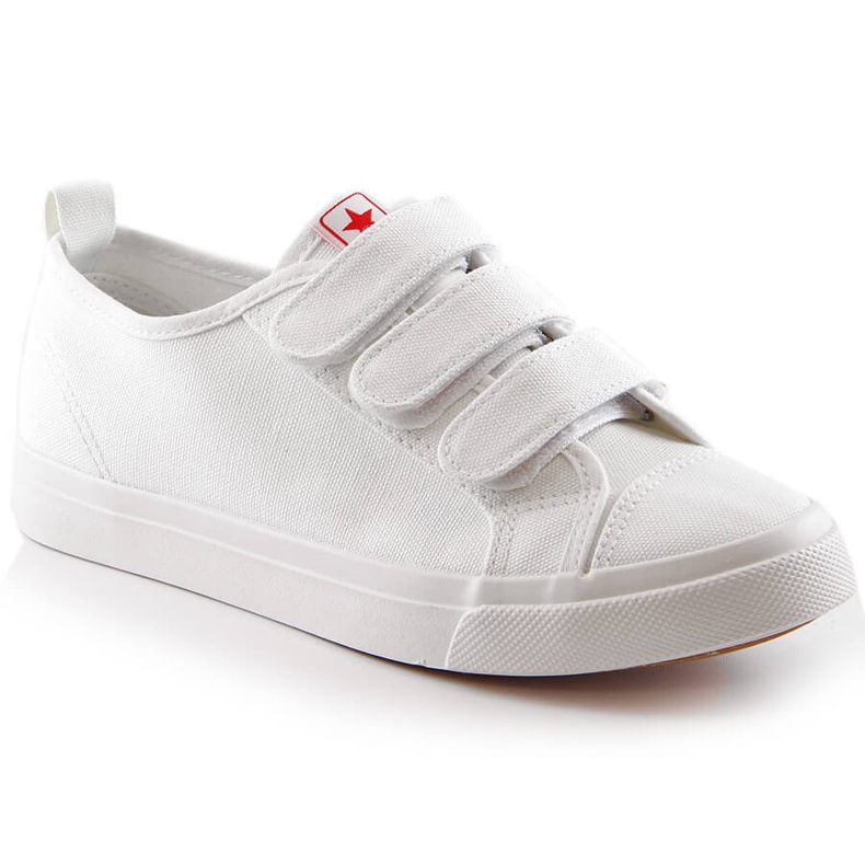 Sneakers da bambino con velcro bianco News 5791 bianca
