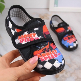 Sneakers nere per bambino Nazo N019SAW per la scuola dell'infanzia nero