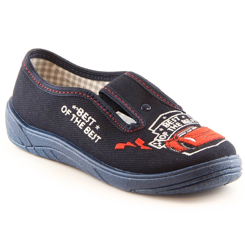 Ciabatte per bambini Nazo N017DKW blu navy per la scuola materna