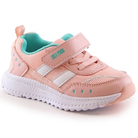 Atletico Scarpe sportive da bambina con velcro rosa AbcKids B933104083
