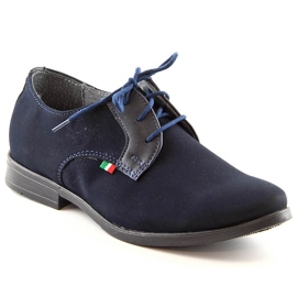 Scarpe da cerimonia per ragazzi Kornecki 6120 blu navy
