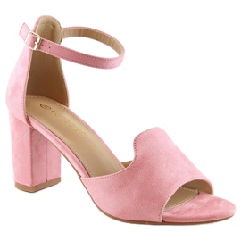 Sandali da donna in camoscio rosa Potocki YQ21035