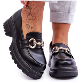 FJ1 Mocassini Slip-on in pelle da donna Black Albie nero