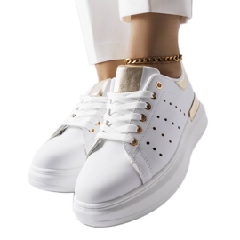 BM Sneakers bianche con traforo Chalut colorato bianco