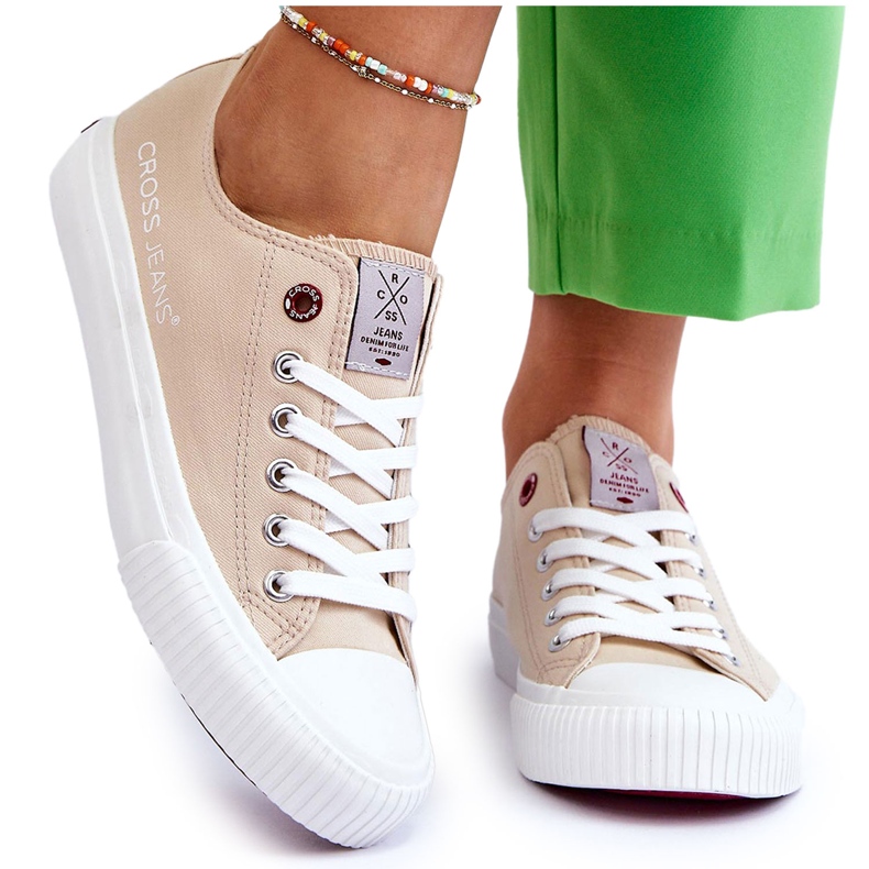 Sneakers Donna Cross Jeans LL2R4070 Beige