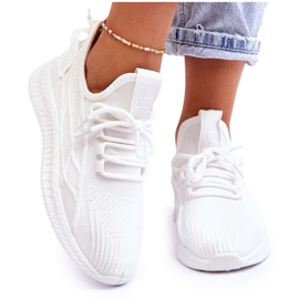 Sneakers senza lacci da donna Big Star LL274712 Bianche bianco