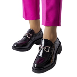 Mocassino Charline in vernice nera nero