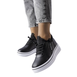 Sneakers nere con zeppa bassa di Mathieu nero