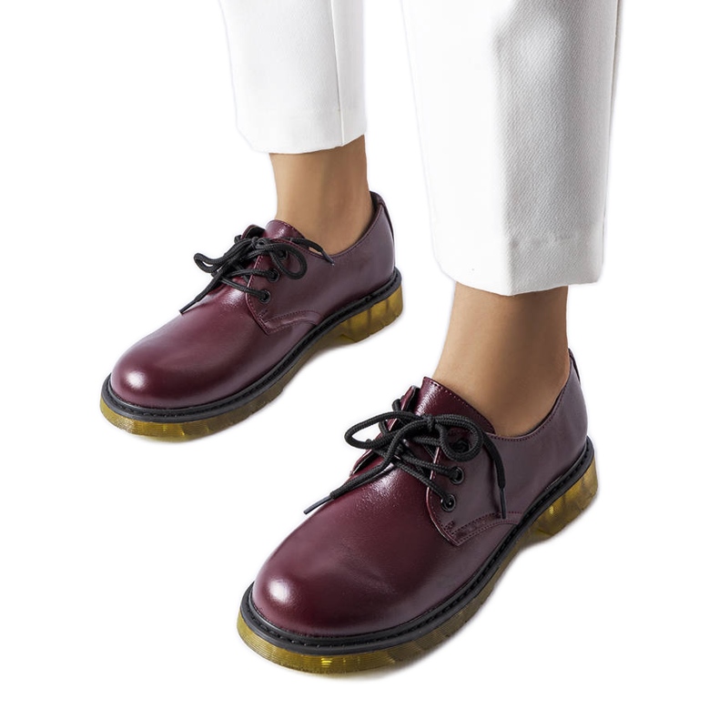 BM Stivali bovver Parfait bordeaux rosso