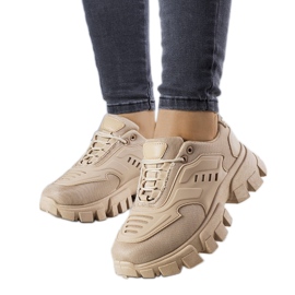 Sneakers marroni con suola massiccia di Inez marrone