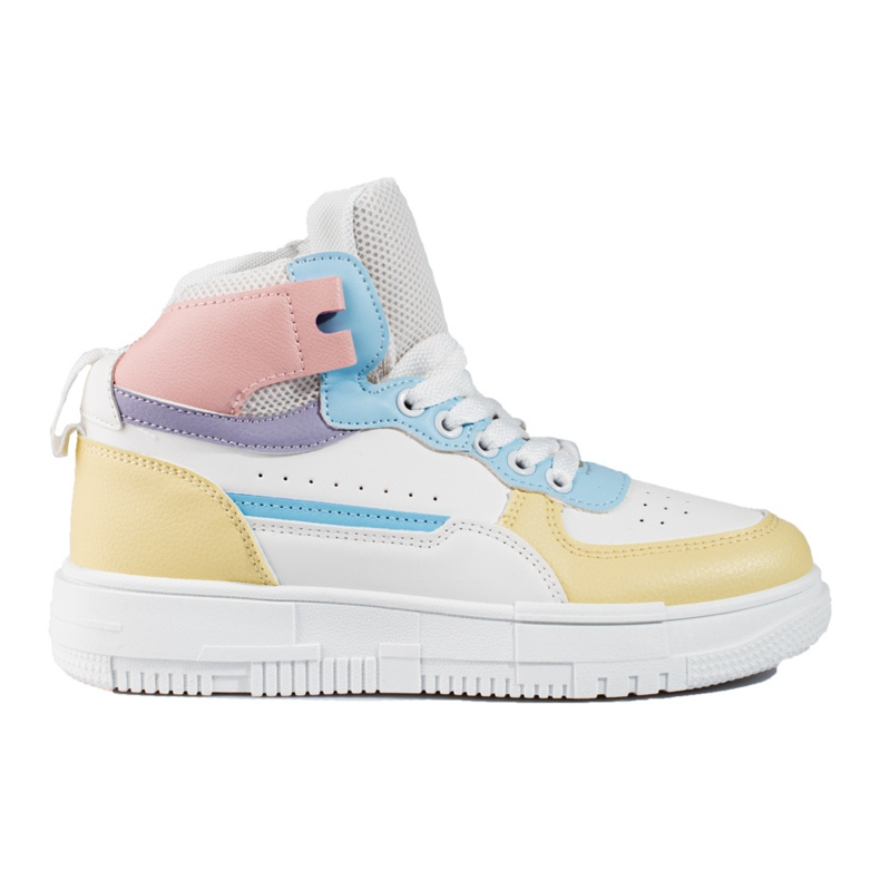 Sneakers alte da donna multicolor Shelovet bianca