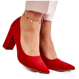 Seastar Décolleté In Pelle Scamosciata Classiche Su Una Barra Di Kendra Rossa rosso