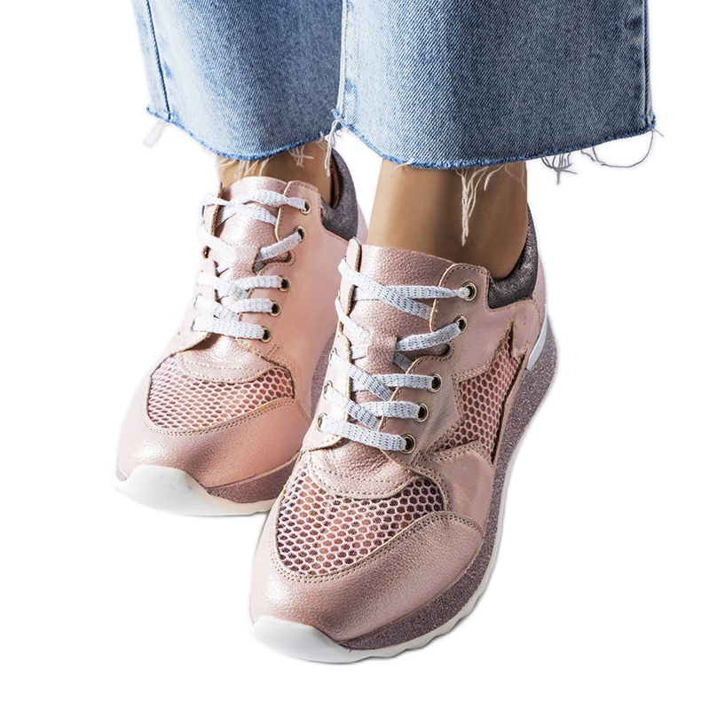 Sneaker Angelier rosa brillante