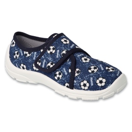 Scarpe per bambini Befado 974X509 bianca blu navy