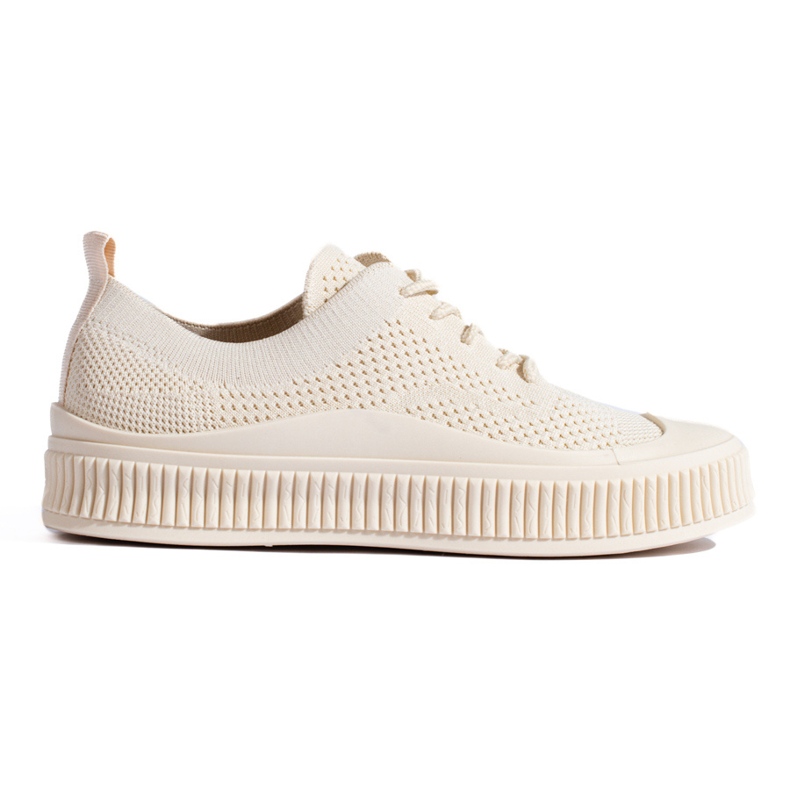 Sneakers da donna in tessuto Shelovet beige
