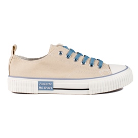 Sneakers Shelovet beige da donna