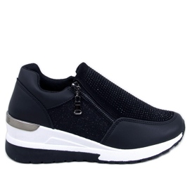 Atwood Sneakers nere con zeppa nero