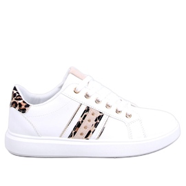 BM Sneakers Henne Leopard da donna bianco
