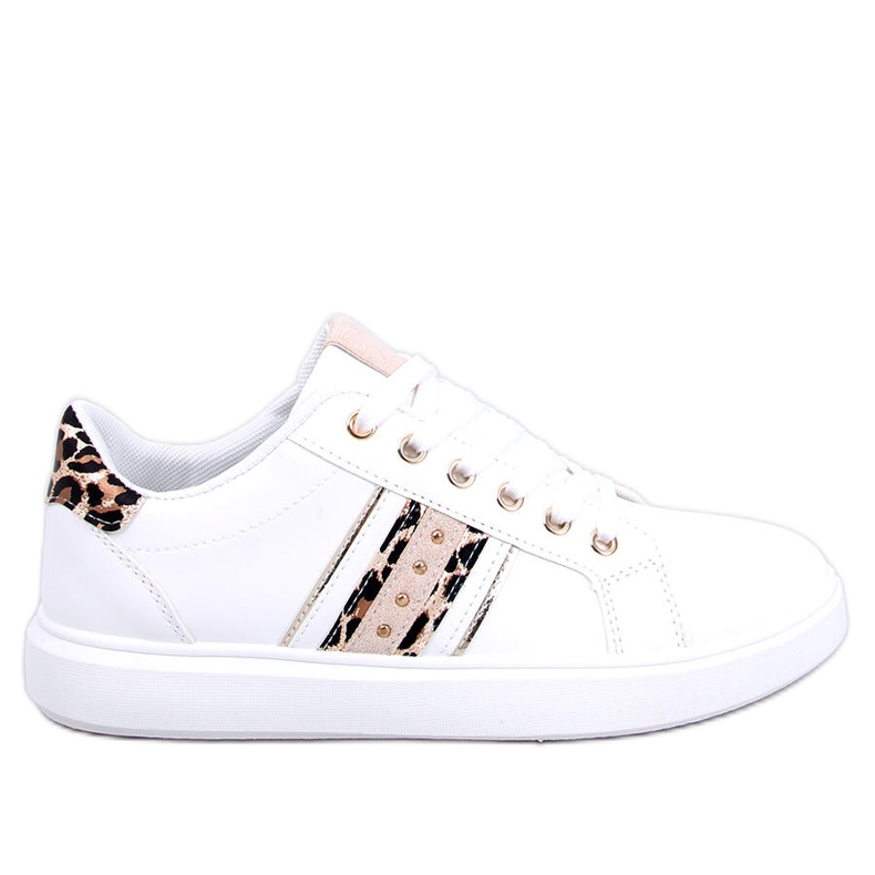 BM Sneakers Henne Leopard da donna bianca