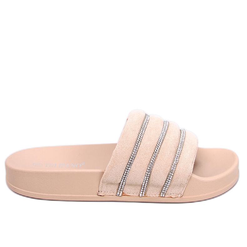 BM Ciabatte Lynne beige con strass