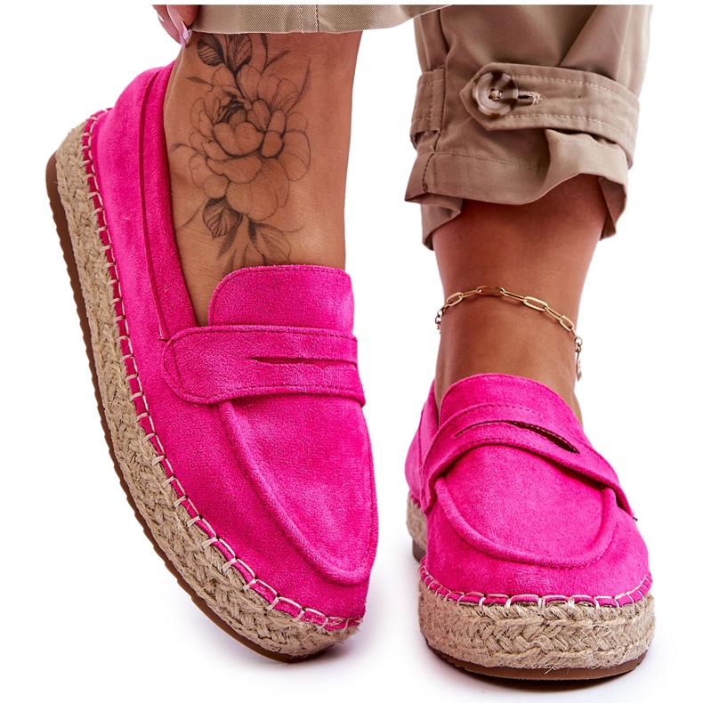 FI1 Espadrillas scamosciate da donna Fucsia Keyla rosa